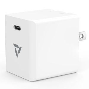 30W USB-C Foldable Travel Charger - White