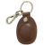 Genuine Leather Case for Apple AirTag with Keychain Holder - Brown 