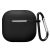 Silicone Protective Case for Apple AirPods 4 w/Carabiner - Black