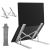 Portable Aluminum Alloy Foldable & Expandable Laptop Stand - Silver