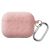 Floral Engraved Silicone Case with Carabiner for Apple AirPods Pro 3 - Pink