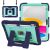 Full-Body Protective Case with Kickstand and Pencil Holder for Apple iPad A16 (2025), iPad 10th Generation (2022) Navy Blue / Mint Green