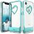 iPhone XR Glitter Heart Case vLove