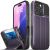 Vena vCommute iPhone 16 Pro Max Purple Leather Wallet Case