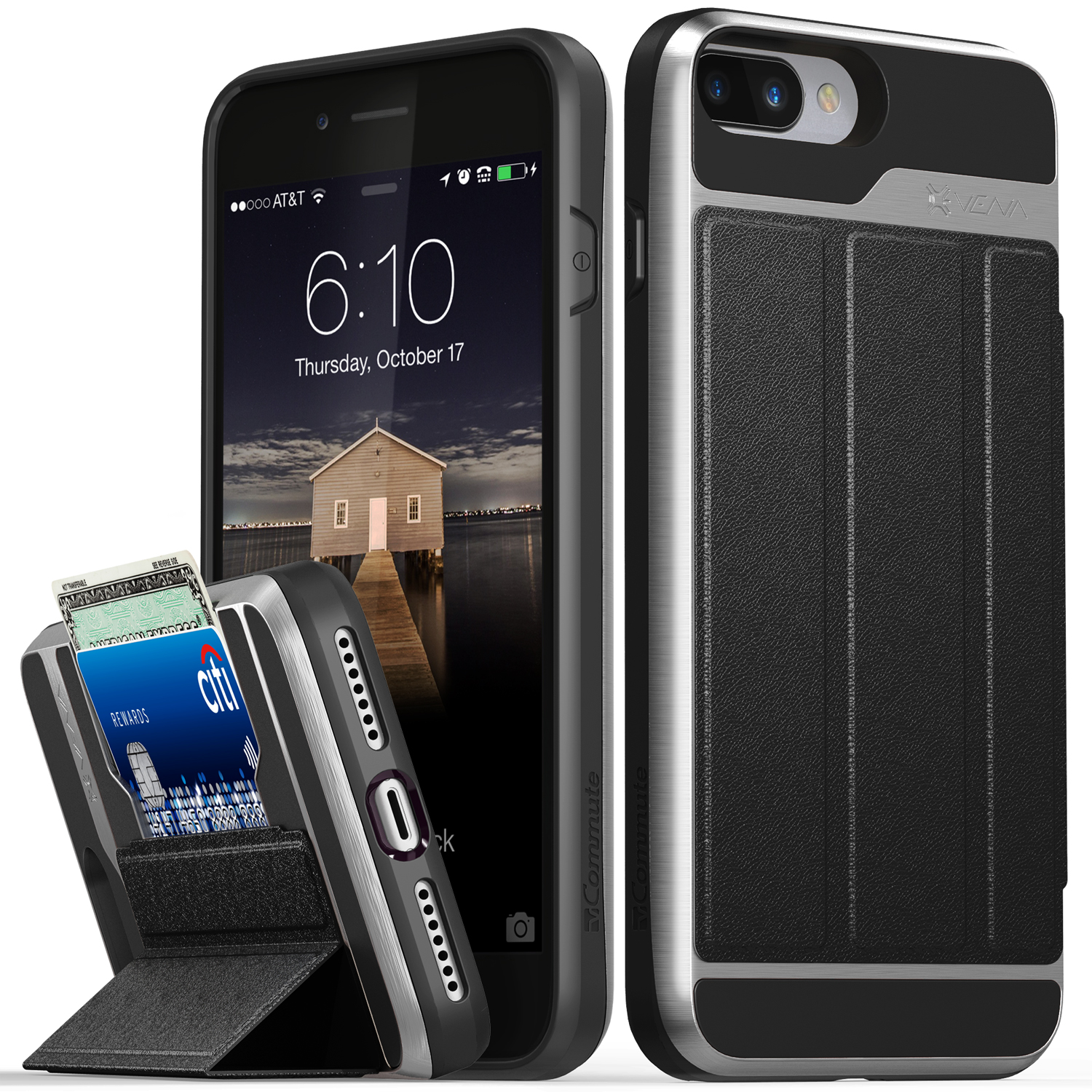 Verona iPhone 7 Plus Leather Flip-Back Wallet Case - Venito